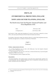 Biodiversity Gain Site Register (Financial Penalties and Fees) Regulations 2024