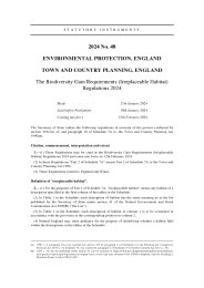 Biodiversity Gain Requirements (Irreplaceable Habitat) Regulations 2024