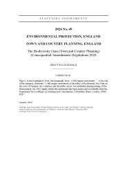 Biodiversity Gain (Town and Country Planning) (Consequential Amendments) Regulations 2024 (Includes correction slip issued January 2024)