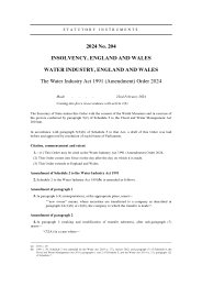 Water Industry Act 1991 (Amendment) Order 2024
