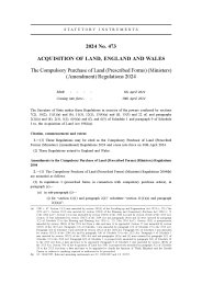 Compulsory Purchase of Land (Prescribed Forms) (Ministers) (Amendment) Regulations 2024