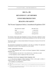 Pressure Equipment (Safety) (Amendment) Regulations 2024