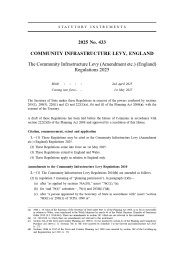Community Infrastructure Levy (Amendment etc.) (England) Regulations 2025