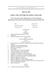 Town and Country Planning (Crown Development Applications) (Procedure and Written Representations) Order 2025