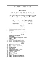 Town and Country Planning (Crown Development Applications) (Hearings and Inquiries) Rules 2025