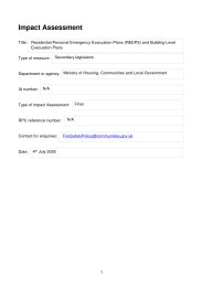 Impact Assessment to the Fire Safety (Residential Evacuation Plans) (England) Regulations 2025. SI 2025/797