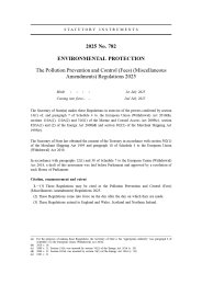 Pollution Prevention and Control (Fees) (Miscellaneous Amendments) Regulations 2025