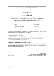 Electricity Act 1989 (Requirement of Consent for Solar Generating Stations) (England) Order 2025