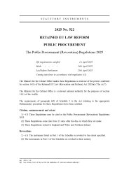 Public Procurement (Revocation) Regulations 2025