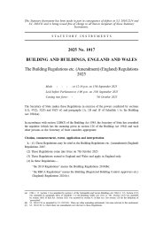 Building Regulations etc. (Amendment) (England) Regulations 2025