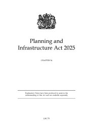 Planning and Infrastructure Act 2025