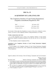 Compulsory Purchase of Land (Vesting Declarations) (England) (Amendment) Regulations 2026