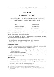 Forestry Act 1967 (Consent to Renewable Electricity Development) (England) Regulations 2026