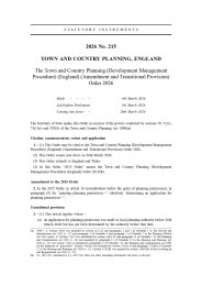 Town and Country Planning (Development Management Procedure) (England) (Amendment and Transitional Provision) Order 2026
