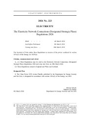Electricity Network Connections (Designated Strategic Plans) Regulations 2026