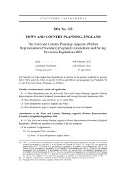 Town and Country Planning (Appeals) (Written Representations Procedure) (England) (Amendment and Saving Provision) Regulations 2026