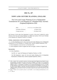 Town and Country Planning (Costs of Independent Examinations for Local Planning etc.) (Standard Daily Amount) (England) Regulations 2026