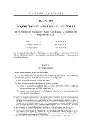 Compulsory Purchase of Land (Conditional Confirmation) Regulations 2026