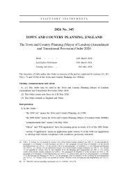 Town and Country Planning (Mayor of London) (Amendment and Transitional Provision) Order 2026