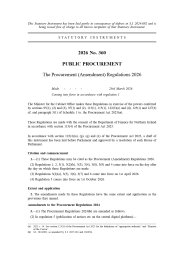 Procurement (Amendment) Regulations 2026