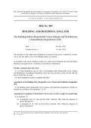 Building Safety (Responsible Actors Scheme and Prohibitions) (Amendment) Regulations 2026