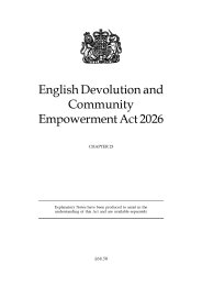 English Devolution and Community Empowerment Act 2026