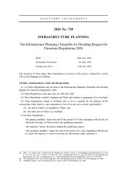 Infrastructure Planning (Timetable for Deciding Request for Direction) Regulations 2026