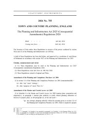 Planning and Infrastructure Act 2025 (Consequential Amendments) Regulations 2026
