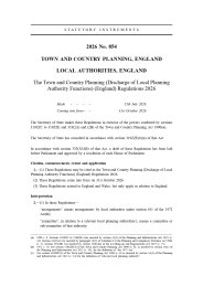 Town and Country Planning (Discharge of Local Planning Authority Functions) (England) Regulations 2026