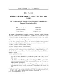 Environmental Offences (Fixed Penalties) (Amendment) (England) Regulations 2026