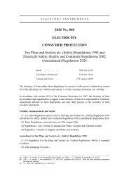 Plugs and Sockets etc. (Safety) Regulations 1994 and Electricity Safety, Quality and Continuity Regulations 2002 (Amendment) Regulations 2026