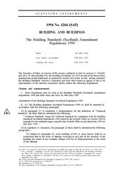 Building Standards (Scotland) Amendment Regulations 1994 (S.65)