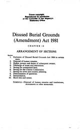 Disused Burial Grounds (Amendment) Act 1981