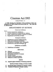 Cinemas Act 1985