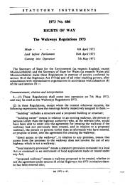 Walkways Regulations 1973