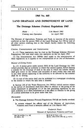 Drainage Schemes (Notices) Regulations 1965