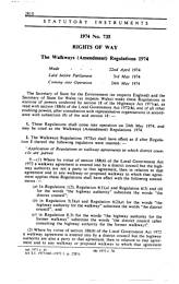 Walkways (Amendments) Regulations 1974