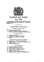 Landlord and Tenant Act 1985