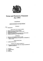 Noise and Statutory Nuisance Act 1993