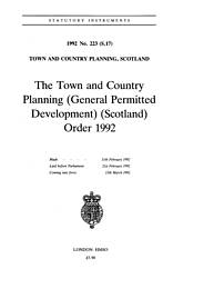 Town and Country Planning (General Permitted Development) (Scotland) Order 1992 (S.17)