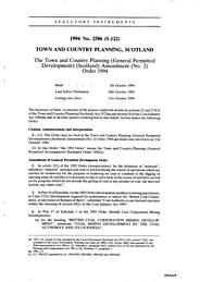Town and Country Planning (General Permitted Development) (Scotland) Amendment (no. 2) order 1994 (S.122)