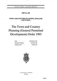 Town and Country Planning (General Permitted Development) Order 1995