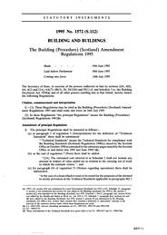 Building (Procedure) (Scotland) Amendment Regulations 1995 (S.112)