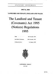 Landlord and Tenant (Covenants) Act 1995 (Notices) Regulations 1995