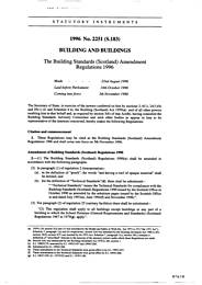 Building Standards (Scotland) Amendment Regulations 1996 (S.183)