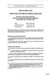 Town and Country Planning (General Permitted Development) (Scotland) Amendment (No.2) Order 1996 (S.227)