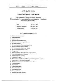 Town and Country Planning Appeals (Determination by Appointed Person) (Inquiries Procedure) (Scotland) Rules 1997 (S.73)