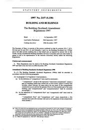 Building (Scotland) Amendment Regulations 1997. (S.150)