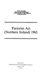 Factories Act (Northern Ireland) 1965