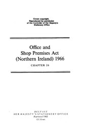Office and Shop Premises Act (Northern Ireland) 1966